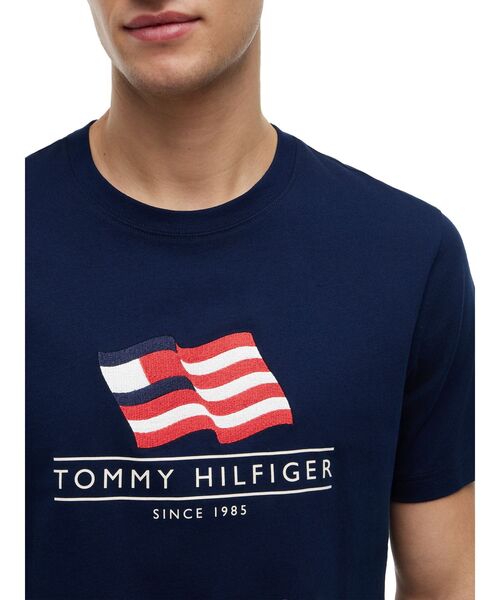 TOMMY HILFIGER(トミーヒルフィガー)の「メインフラッグレギュラーTシャツ(Tシャツ/カットソー・メンズ・レッド/ホワイト/ネイビー・SMALL/MEDIUM/LARGE/X-LARGE)」の14枚目の写真
