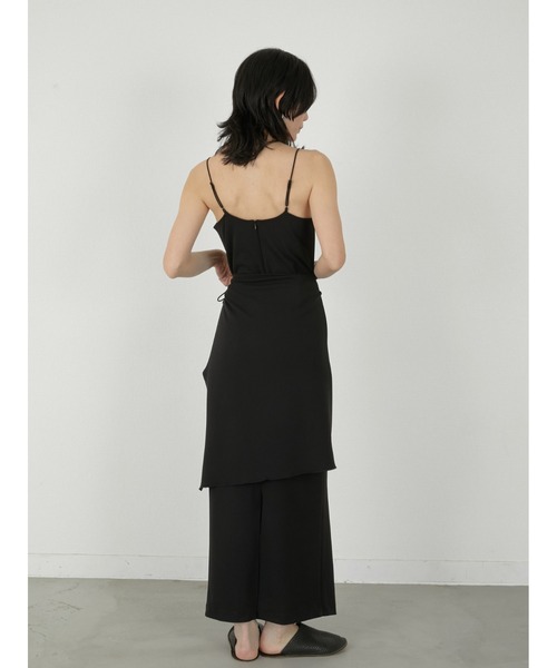 LA PEAU DE GEM（ラポドゥジェム）の「【LA PEAU DE GEM】stretch cami onepiece/ストレッチキャミワンピース（ワンピース・レディース・ブラック・FREE）」の7枚目の写真