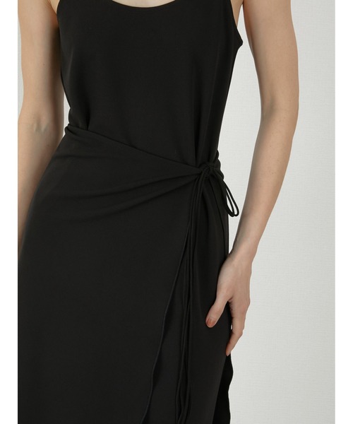LA PEAU DE GEM（ラポドゥジェム）の「【LA PEAU DE GEM】stretch cami onepiece/ストレッチキャミワンピース（ワンピース・レディース・ブラック・FREE）」の9枚目の写真