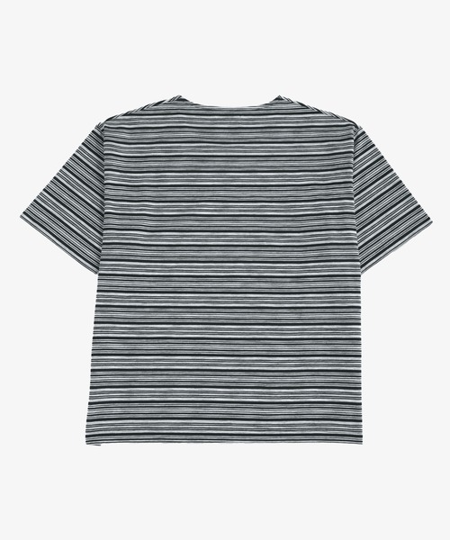 Bleme(ブレム)の「ベーシックボーダークルーネックTシャツ(Tシャツ/カットソー・メンズ・ホワイト系/ブラック系・L/M/S/XL)」の16枚目の写真
