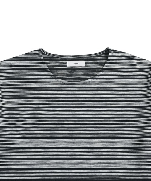 Bleme(ブレム)の「ベーシックボーダークルーネックTシャツ(Tシャツ/カットソー・メンズ・ホワイト系/ブラック系・L/M/S/XL)」の17枚目の写真