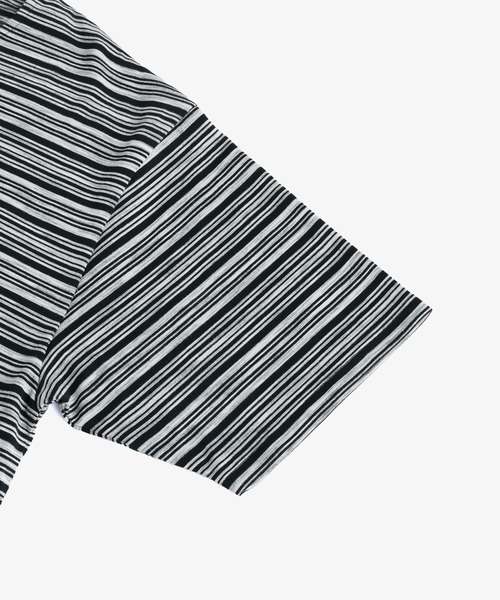 Bleme(ブレム)の「ベーシックボーダークルーネックTシャツ(Tシャツ/カットソー・メンズ・ホワイト系/ブラック系・L/M/S/XL)」の18枚目の写真
