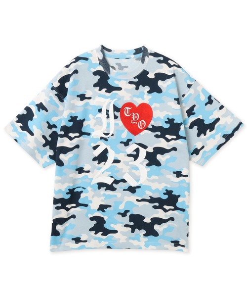 TOKYO 23(トウキョウニジュウサン)の「TOKYO23 I Love 23 T-shirt / トウキョウ23 アイ ラブ 23 T-シャツ(Tシャツ/カットソー・メンズ・ホワイト/カモフラージュ/ブラック・XL/L/M/XXL)」の3枚目の写真