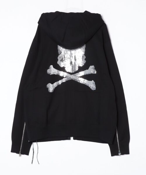 mastermind JAPAN(マスターマインド)の「SEQUIN ZIP UP HOODIE(パーカー・メンズ・ブラック・XL)」の2枚目の写真