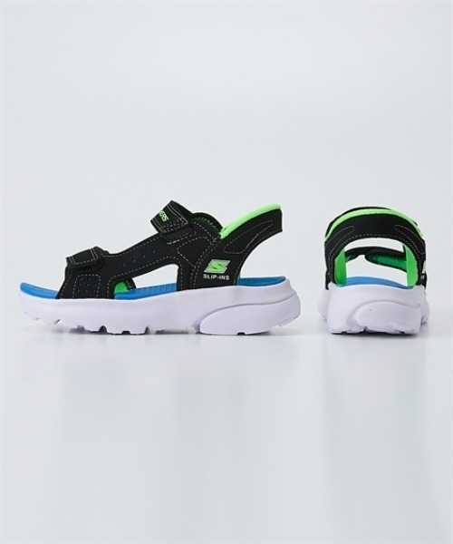 SKECHERS(スケッチャーズ)の「【SKECHERS】サンダル Slip-ins RAZOR SPLASH スリップインズ(サンダル・キッズ・ブルー/オレンジ・17.0cm/18.0cm/19.0cm/20.0cm/21.0cm/22.0cm/24.0cm/23.0cm)」の3枚目の写真