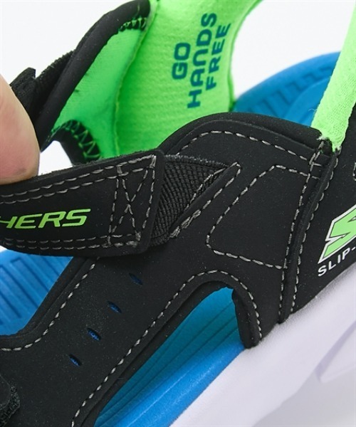 SKECHERS(スケッチャーズ)の「【SKECHERS】サンダル Slip-ins RAZOR SPLASH スリップインズ(サンダル・キッズ・ブルー/オレンジ・17.0cm/18.0cm/19.0cm/20.0cm/21.0cm/22.0cm/24.0cm/23.0cm)」の7枚目の写真