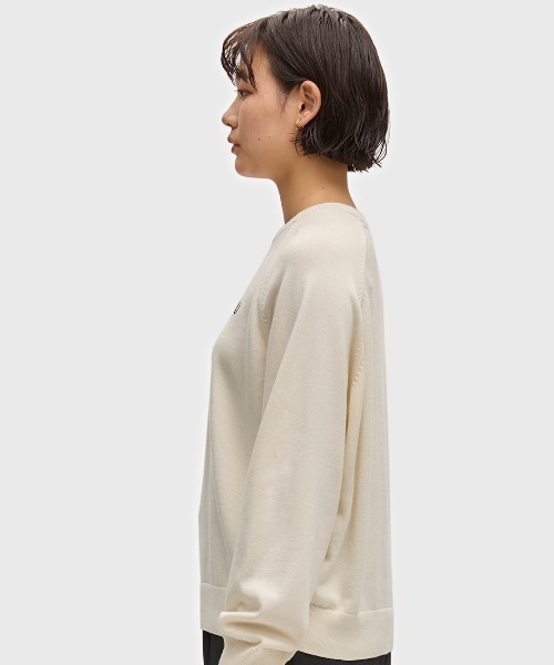 FRED PERRY(フレッドペリー)の「Crew Neck Jumper/クルーネックジャンパー(ニット/セーター・レディース・ダークグリーン/ベージュ・8/10)」の20枚目の写真