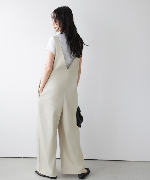 SUGAR BISKET(シュガービスケット)の「前後2WAY ワイドサロペット(サロペット/オーバーオール・レディース・ピンク/アイボリー/ベージュ/ブラウン/ブラック・フリー)」の17枚目の写真
