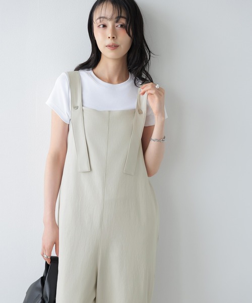 SUGAR BISKET(シュガービスケット)の「前後2WAY ワイドサロペット(サロペット/オーバーオール・レディース・ピンク/アイボリー/ベージュ/ブラウン/ブラック・フリー)」の19枚目の写真