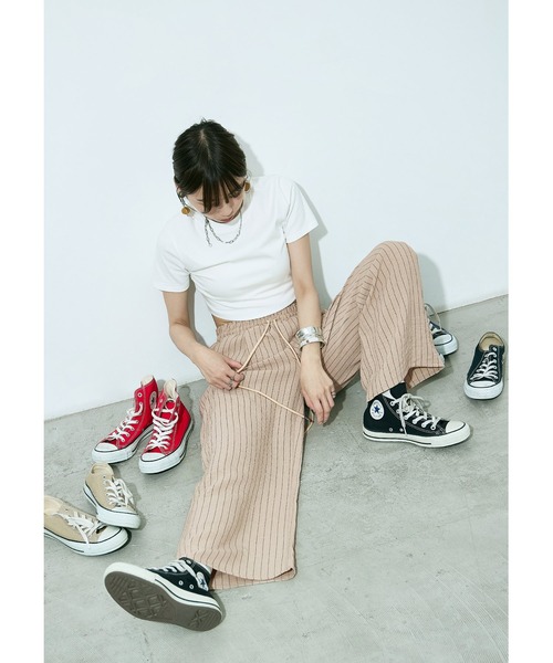 Fashion Letter(ファッションレター)の「ストライプイージーパジャマパンツ(その他パンツ・レディース・グレー/ベージュ・M/L)」の3枚目の写真