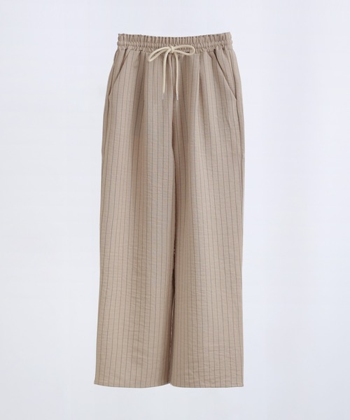 Fashion Letter(ファッションレター)の「ストライプイージーパジャマパンツ(その他パンツ・レディース・グレー/ベージュ・M/L)」の14枚目の写真