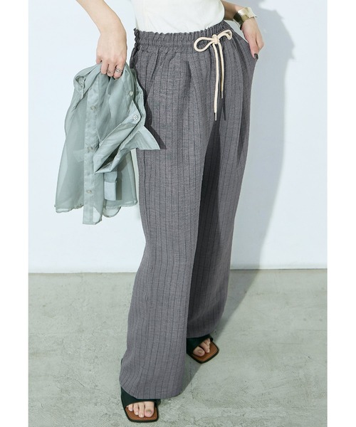 Fashion Letter(ファッションレター)の「ストライプイージーパジャマパンツ(その他パンツ・レディース・グレー/ベージュ・M/L)」の16枚目の写真