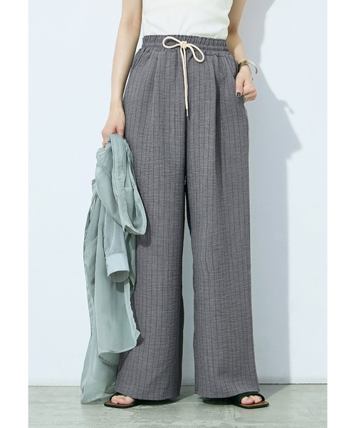 Fashion Letter(ファッションレター)の「ストライプイージーパジャマパンツ(その他パンツ・レディース・グレー/ベージュ・M/L)」の17枚目の写真
