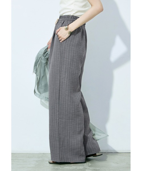 Fashion Letter(ファッションレター)の「ストライプイージーパジャマパンツ(その他パンツ・レディース・グレー/ベージュ・M/L)」の20枚目の写真