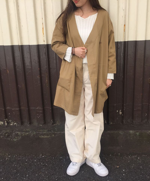 Kastane（カスタネ）の「ミリタリーJK（その他アウター・レディース・カーキ/ベージュ/ブルー/クリーム・FREE）」の2枚目の写真