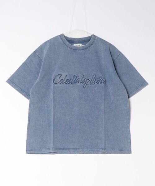 NO WAY（ノーウェイ）の「/ATELANE/硫化染 トラ刺繍、ロゴ エンボス、S/S TEE（Tシャツ/カットソー・メンズ・ブラック系/ホワイト系/ネイビー系・LARGE/MEDIUM）」の3枚目の写真