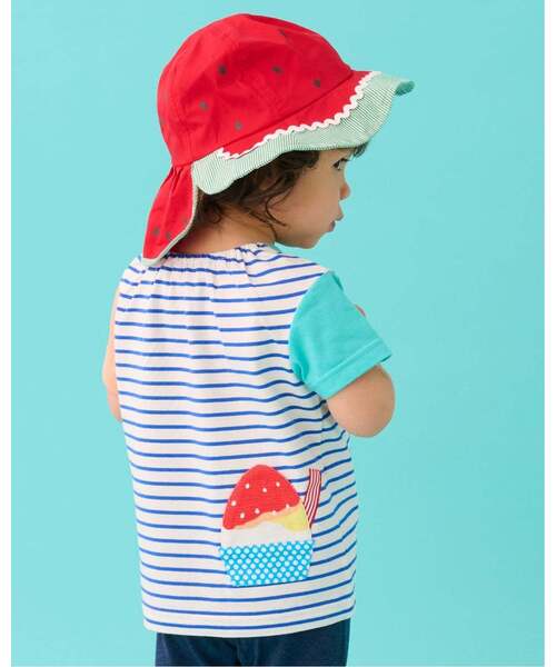 baby cheer(ベイビーチアー)の「かき氷Tシャツ(Tシャツ/カットソー・キッズ・ターコイズブルー/マルチ・90cm/80cm/100cm/110cm/120cm)」の7枚目の写真