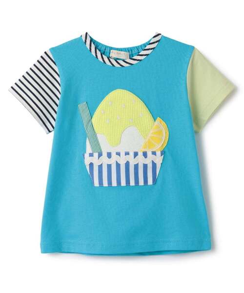 baby cheer(ベイビーチアー)の「かき氷Tシャツ(Tシャツ/カットソー・キッズ・ターコイズブルー/マルチ・90cm/80cm/100cm/110cm/120cm)」の8枚目の写真