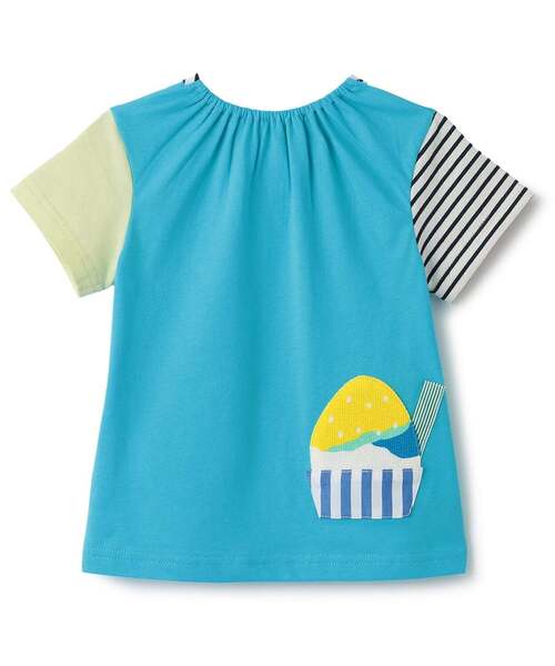 baby cheer(ベイビーチアー)の「かき氷Tシャツ(Tシャツ/カットソー・キッズ・ターコイズブルー/マルチ・90cm/80cm/100cm/110cm/120cm)」の9枚目の写真