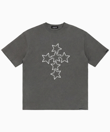 SP スター クロス 半袖Tシャツ チャコール