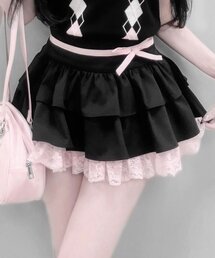 【インフルエンサー企画】miko race layered skirt