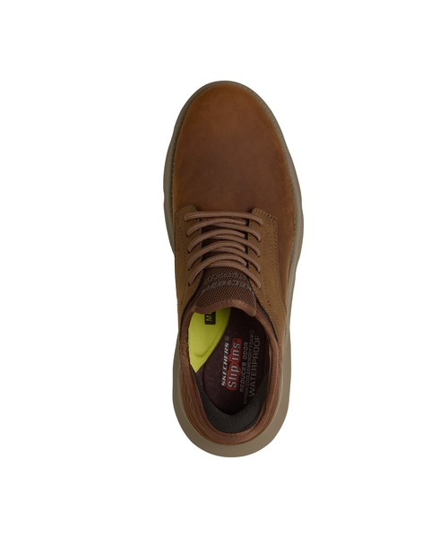SKECHERS(スケッチャーズ)の「ハンズフリー スリップインズ ガルザ カリーン 防水(ドレスシューズ・メンズ・ダークブラウン/ブラック・25.5cm/26cm/27cm)」の10枚目の写真