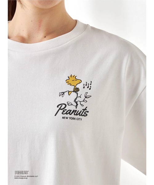 McGREGOR（マックレガー）の「【PEANUTS】ウッドストックプリントTシャツ（Tシャツ/カットソー・レディース・アイボリー/チャコール/ミント・M/L）」の7枚目の写真