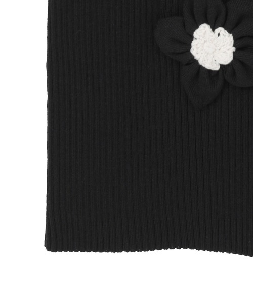 CLANE(クラネ)の「【CLANE/クラネ】FLOWER MOTIF CAMI KNIT TOPS/フラワーモチーフキャミトップス(ニット/セーター・レディース・ブラウン/ブラック/イエロー・1)」の13枚目の写真