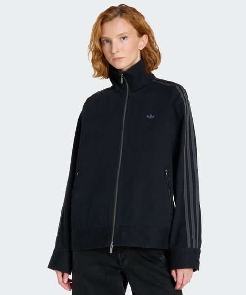 adidas(アディダス)の「ADIDAS ORIGINALS ATHL DEPTツイル ファイヤーバード ジャケット / ジャージ / トラックジャケット / アディダスオリジナルス adidas Originals(ブルゾン・レディース・ブラック・SMALL/MEDIUM/LARGE/X-LARGE/XX-LARGE/X-SMALL)」の1枚目の写真