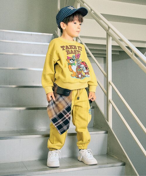 F.O.KIDS(エフオーキッズ)の「リメイク風チェック長袖シャツ(シャツ/ブラウス・キッズ・チャコール/レインボー・80/150/120/140/100/130/110/90)」の3枚目の写真
