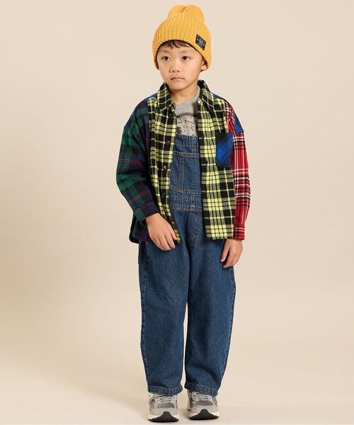 F.O.KIDS(エフオーキッズ)の「リメイク風チェック長袖シャツ(シャツ/ブラウス・キッズ・チャコール/レインボー・80/150/120/140/100/130/110/90)」の8枚目の写真