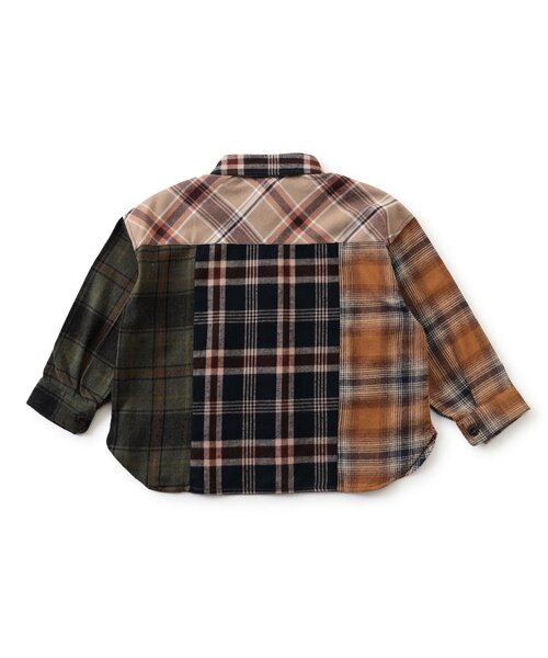 F.O.KIDS(エフオーキッズ)の「リメイク風チェック長袖シャツ(シャツ/ブラウス・キッズ・チャコール/レインボー・80/150/120/140/100/130/110/90)」の10枚目の写真