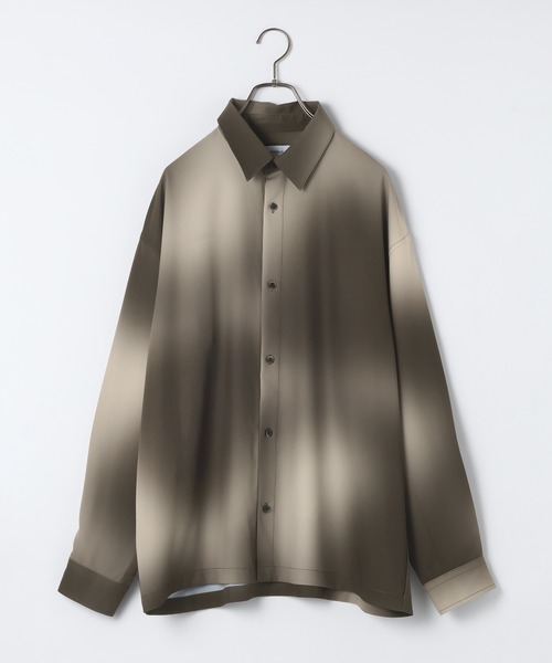RAGEBLUE(レイジブルー)の「【LUXURY+EASY】<イージーケア>NUANCE PATTERN OVER SIZE SHIRTS/ラグイージーニュアンス柄オーバーサイズシャツ(シャツ/ブラウス・メンズ・ブラウン/ブラック/グレー・MEDIUM/LARGE)」の10枚目の写真
