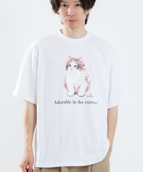 improves（インプローブス）の「シルキータッチ プリント 半袖Tシャツ（Tシャツ/カットソー・メンズ・ホワイト/ホワイト系/ホワイト系4/ホワイト系3/ホワイト系6/ブラック系3/ホワイト系1/ホワイト系5/ホワイト系2/ブラック系2/ブラック系5/ブラック系4/ブラック系6・MEDIUM/LARGE/X-LARGE）」の3枚目の写真
