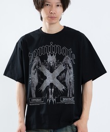 シルキータッチ プリント 半袖Tシャツ