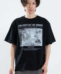 シルキータッチ プリント 半袖Tシャツ