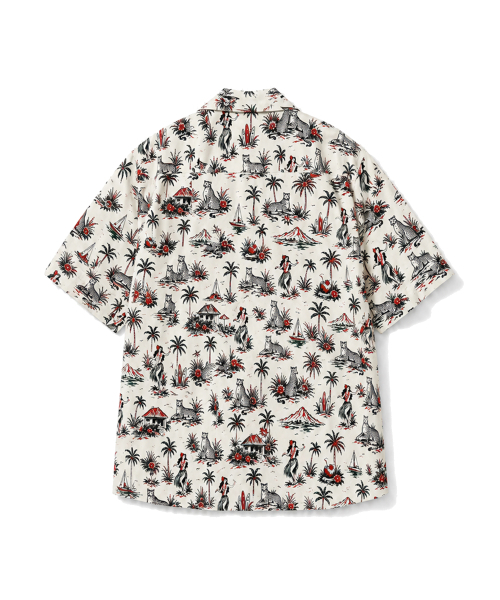 THESHIRTHOUSE(ザシャツハウス)の「ハワイアンシャツ アロハアイランド アイボリー メンズ レディース(シャツ/ブラウス・レディース・ホワイト・1/2/3)」の2枚目の写真