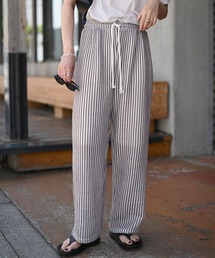 Marient | ストライプサマーニットパンツ(その他パンツ)