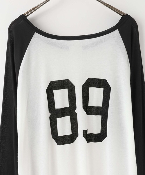 LOWRYS FARM(ローリーズファーム)の「【前後着用可能】シアーナンバリングTLS 1063338(Tシャツ/カットソー・レディース・ライトブルー/オフホワイト・FREE)」の20枚目の写真