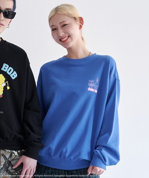 Ha-Li-C STORE(ハリックストア)の「【スポンジ・ボブ】発砲ロゴスウェット(スウェット・メンズ・ブラック/ライトグレー/ブルー/レッド・LARGE/X-LARGE/MEDIUM)」の7枚目の写真