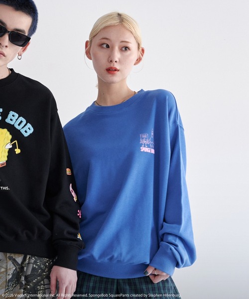 Ha-Li-C STORE(ハリックストア)の「【スポンジ・ボブ】発砲ロゴスウェット(スウェット・メンズ・ブラック/ライトグレー/ブルー/レッド・LARGE/X-LARGE/MEDIUM)」の9枚目の写真