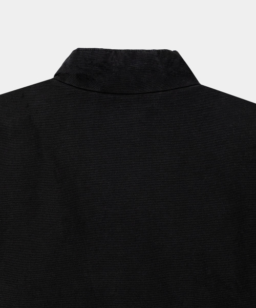 LETTERCOMO(レテルコモ)の「ウォッシュドワークジップアップベストブラック(ベスト・レディース・ブラック・MEDIUM/LARGE)」の3枚目の写真