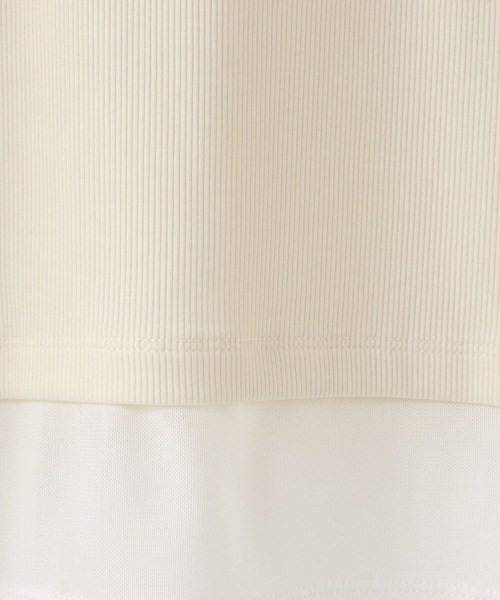 LOWRYS FARM（ローリーズファーム）の「レイヤードクルーＬＳ 1074089（Tシャツ/カットソー・レディース・イエロー/ブラック/ホワイト/グレー・FREE）」の19枚目の写真
