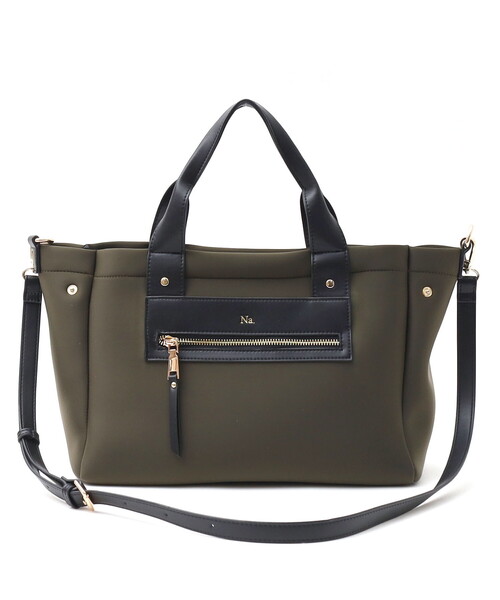 COOCO（クーコ）の「ＷＥＴＳＵＩＴ　ｍａｔ．　２ＷＡＹ　ＴＯＴＥ　ＢＡＧ／Ａ４対応（ハンドバッグ・レディース・ブラック/カモフラージュ/ネイビー/カーキ・FREE）」の12枚目の写真