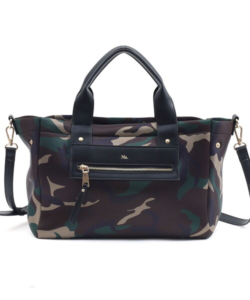 COOCO（クーコ）の「ＷＥＴＳＵＩＴ　ｍａｔ．　２ＷＡＹ　ＴＯＴＥ　ＢＡＧ／Ａ４対応（ハンドバッグ・レディース・ブラック/カモフラージュ/ネイビー/カーキ・FREE）」の20枚目の写真