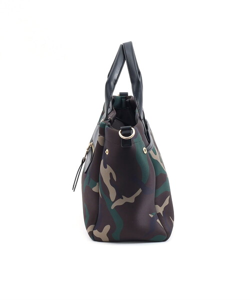 COOCO（クーコ）の「ＷＥＴＳＵＩＴ　ｍａｔ．　２ＷＡＹ　ＴＯＴＥ　ＢＡＧ／Ａ４対応（ハンドバッグ・レディース・ブラック/カモフラージュ/ネイビー/カーキ・FREE）」の21枚目の写真