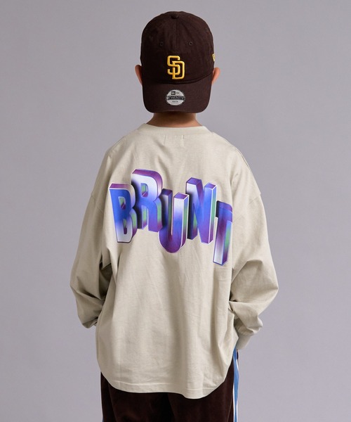 PAIRMANON STREET(ペアマノンストリート)の「【90-160cm】吸水速乾 アソート ロゴ プリント ロンT 長袖 Tシャツ 【PAIRMANON STREET】(Tシャツ/カットソー・キッズ・ベージュ系その他/ブラック系その他/レッド/ブラック/パープル/ホワイト/ホワイト系その他/グレー・90/160/100/130/120/110/150/140)」の6枚目の写真