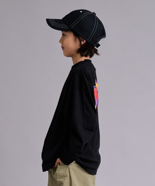 PAIRMANON STREET(ペアマノンストリート)の「【90-160cm】吸水速乾 アソート ロゴ プリント ロンT 長袖 Tシャツ 【PAIRMANON STREET】(Tシャツ/カットソー・キッズ・ベージュ系その他/ブラック系その他/レッド/ブラック/パープル/ホワイト/ホワイト系その他/グレー・90/160/100/130/120/110/150/140)」の16枚目の写真
