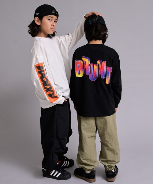PAIRMANON STREET(ペアマノンストリート)の「【90-160cm】吸水速乾 アソート ロゴ プリント ロンT 長袖 Tシャツ 【PAIRMANON STREET】(Tシャツ/カットソー・キッズ・ベージュ系その他/ブラック系その他/レッド/ブラック/パープル/ホワイト/ホワイト系その他/グレー・90/160/100/130/120/110/150/140)」の19枚目の写真