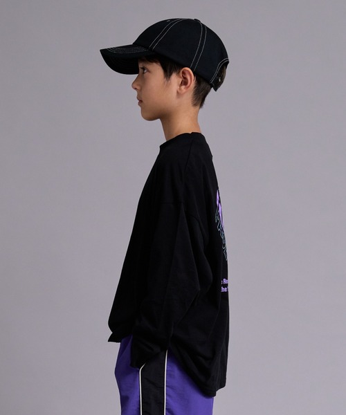 PAIRMANON STREET(ペアマノンストリート)の「【90-160cm】吸水速乾 アソート ロゴ プリント ロンT 長袖 Tシャツ 【PAIRMANON STREET】(Tシャツ/カットソー・キッズ・ベージュ系その他/ブラック系その他/レッド/ブラック/パープル/ホワイト/ホワイト系その他/グレー・90/160/100/130/120/110/150/140)」の20枚目の写真